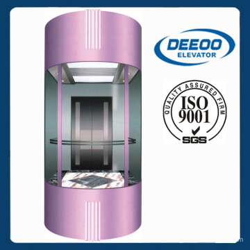 360 Degree Circular Design Glass Sightseeing Lift